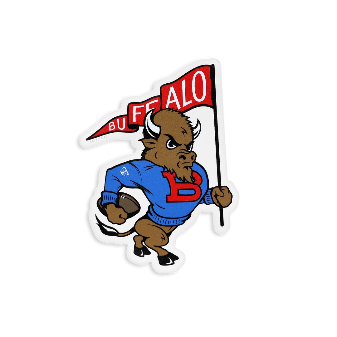 Marching Buffalo sticker included in the Loyal T Sticker 4-Pack