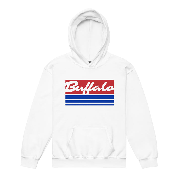 Red, White and Buffalo Youth Hoodie